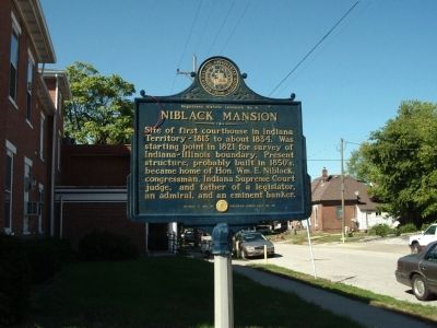 Wide View - - Niblack Mansion Marker image. Click for full size.