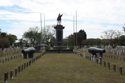 Magnolia Cemetery " Soldiers Ground" , Confederate Memorial image. Click for full size.