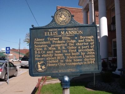 Ellis Mansion Marker. Click for full size. Ellis Mansion Marker image. Click for full size.
