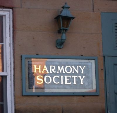 "Harmony Society" - - Owns the Mansion and Hold Its Meetings There In. . . image. Click for full size.