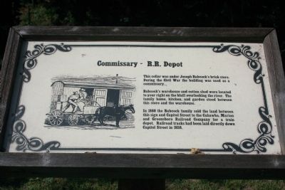 Commissary - R.R. Depot Marker image. Click for full size.