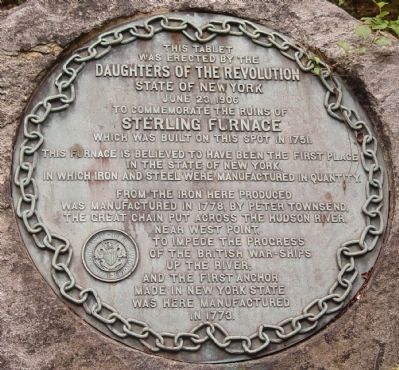 Sterling Furnace Marker. Click for full size. Sterling Furnace Marker image. Click for full size.