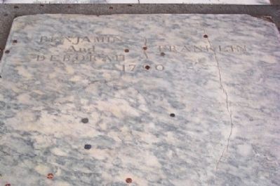 Benjamin Franklin Gravesite. Click for full size. Benjamin Franklin Gravesite image. Click for full size.