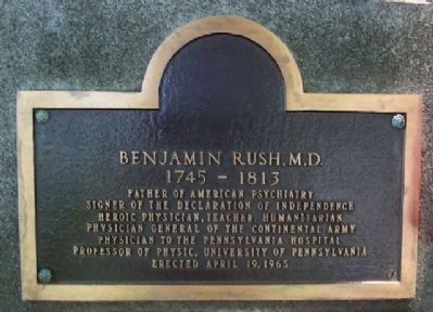Benjamin Rush Marker image. Click for full size.