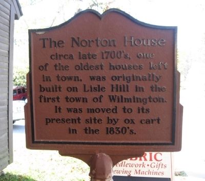 The Norton House Marker image. Click for full size.