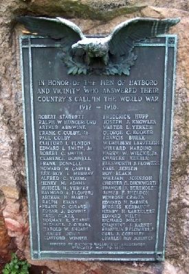 Hatboro World War I Memorial. Click for full size. Hatboro World War I Memorial image. Click for full size.