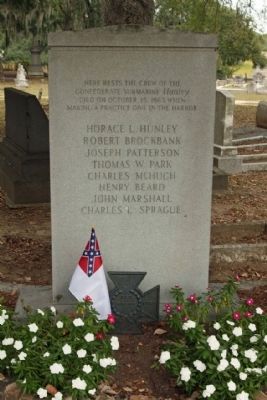 H. L. Hunley Memorial Marker image. Click for more information.