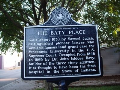 The Baty Place Marker image. Click for full size.