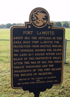 Fort LaMotte Marker. Click for full size. Fort LaMotte Marker image. Click for full size.