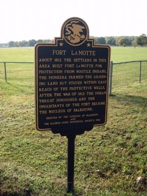 Wide View - - Fort LaMotte Marker. Click for full size. Wide View - - Fort LaMotte Marker image. Click for full size.