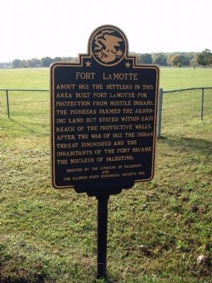 Wide View - - Fort LaMotte Marker image. Click for full size.