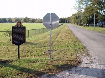 Looking South - - Fort LaMotte Marker. Click for full size. Looking South - - Fort LaMotte Marker image. Click for full size.