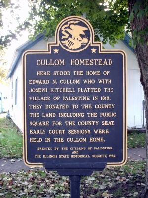 Cullom Homestead Marker image. Click for full size.