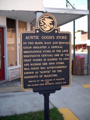 Auntie Gogin's Store Marker. Click for full size. Auntie Gogin's Store Marker image. Click for full size.