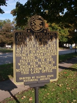 United States Land Office Marker image. Click for full size.