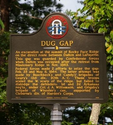Dug Gap Marker. Click for full size. Dug Gap Marker image. Click for full size.