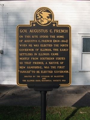 Gov. Augustus C. French Marker. Click for full size. Gov. Augustus C. French Marker image. Click for full size.