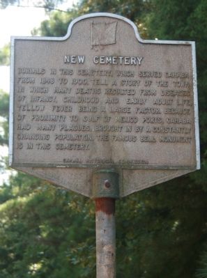 New Cemetery Marker image. Click for full size.