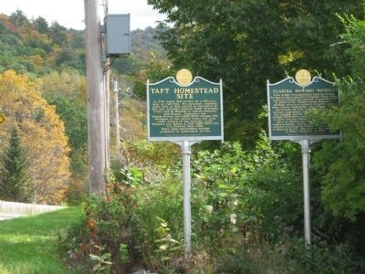 Taft Homestead Site Marker image. Click for full size.