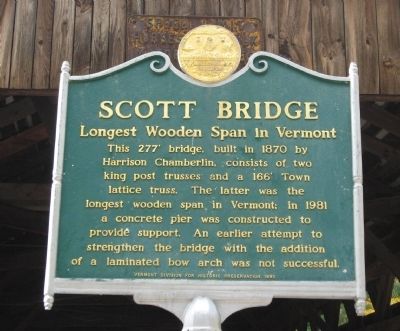 Scott Bridge Marker image. Click for full size.
