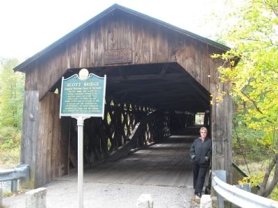 Scott Bridge and Marker image. Click for full size.