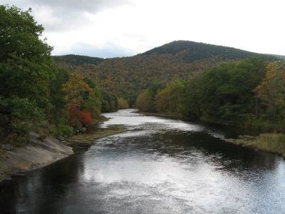 View of the West River to the south from Scott Bridge. image. Click for full size.
