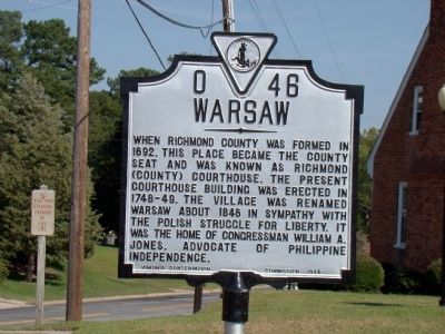 Warsaw Marker. Click for full size. Warsaw Marker image. Click for full size.