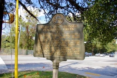 Ward's Div. Crossed Peachtree Creek Marker image. Click for full size.