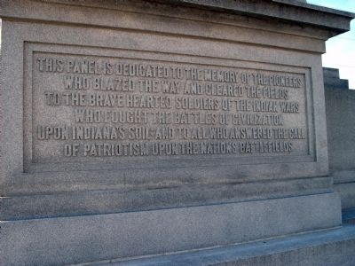 Obverse Center Panel - - Civil War Memorial - Daviess County Indiana Marker image. Click for full size.