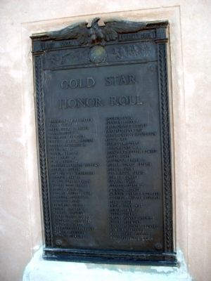 Gold Star - - Honor Roll Marker image. Click for full size.