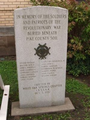 Revolutionary War Memorial Marker. Click for full size. Revolutionary War Memorial Marker image. Click for full size.