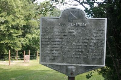 Old Cemetery Marker. Click for full size. Old Cemetery Marker image. Click for full size.