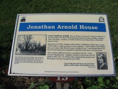 Jonathan Arnold House Marker image. Click for full size.