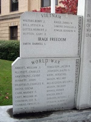 Left Panel - - Pike County War Memorial Marker image. Click for full size.