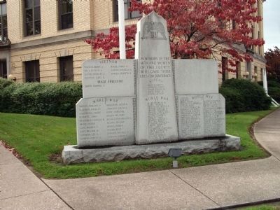 Full View - - Pike County War Memorial Marker image. Click for full size.