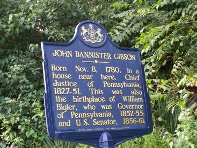 John Bannister Gibson Marker image. Click for full size.