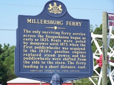 Millersburg Ferry Marker. Click for full size. Millersburg Ferry Marker image. Click for full size.