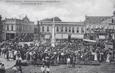 Laurens County Confederate Monument Dedication Ceremony. Click for full size. Laurens County Confederate Monument Dedication Ceremony image. Click for full size.