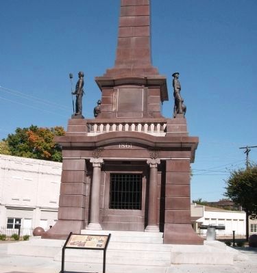 South Side - - Base of Civil War Memorial image. Click for full size.