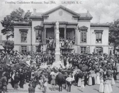 Laurens County Confederate Monument Dedication Ceremony. Click for full size. Laurens County Confederate Monument Dedication Ceremony image. Click for full size.