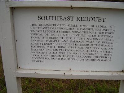 Southeast Redoubt Marker. Click for full size. Southeast Redoubt Marker image. Click for full size.