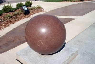 One of the Decorative Spheres - - Around the Memorial image. Click for full size.
