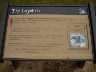The Loyalists Marker image. Click for full size.