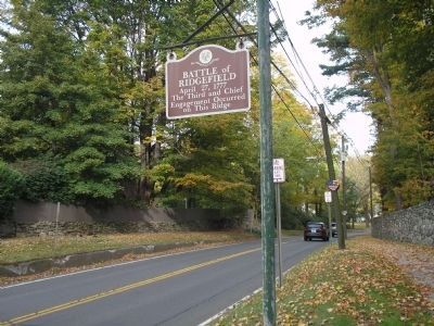 Battle of Ridgefield Marker (Looking North) image. Click for full size.