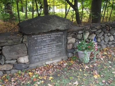 Battle of Ridgefield Dead Marker. Click for full size. Battle of Ridgefield Dead Marker image. Click for full size.