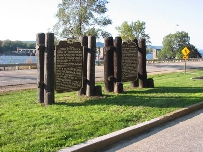 Dams on the Mississippi Marker <i>[right side]</i> image. Click for full size.