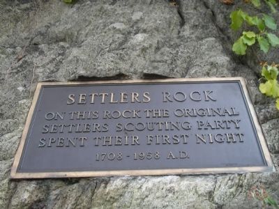 Settlers Rock Marker image. Click for full size.