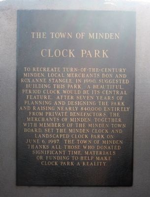 Clock Park Marker image. Click for full size.