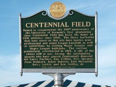 Centennial Field Marker. Click for full size. Centennial Field Marker image. Click for full size.