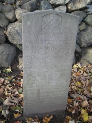Place Where Wooster Fell Marker image. Click for full size.